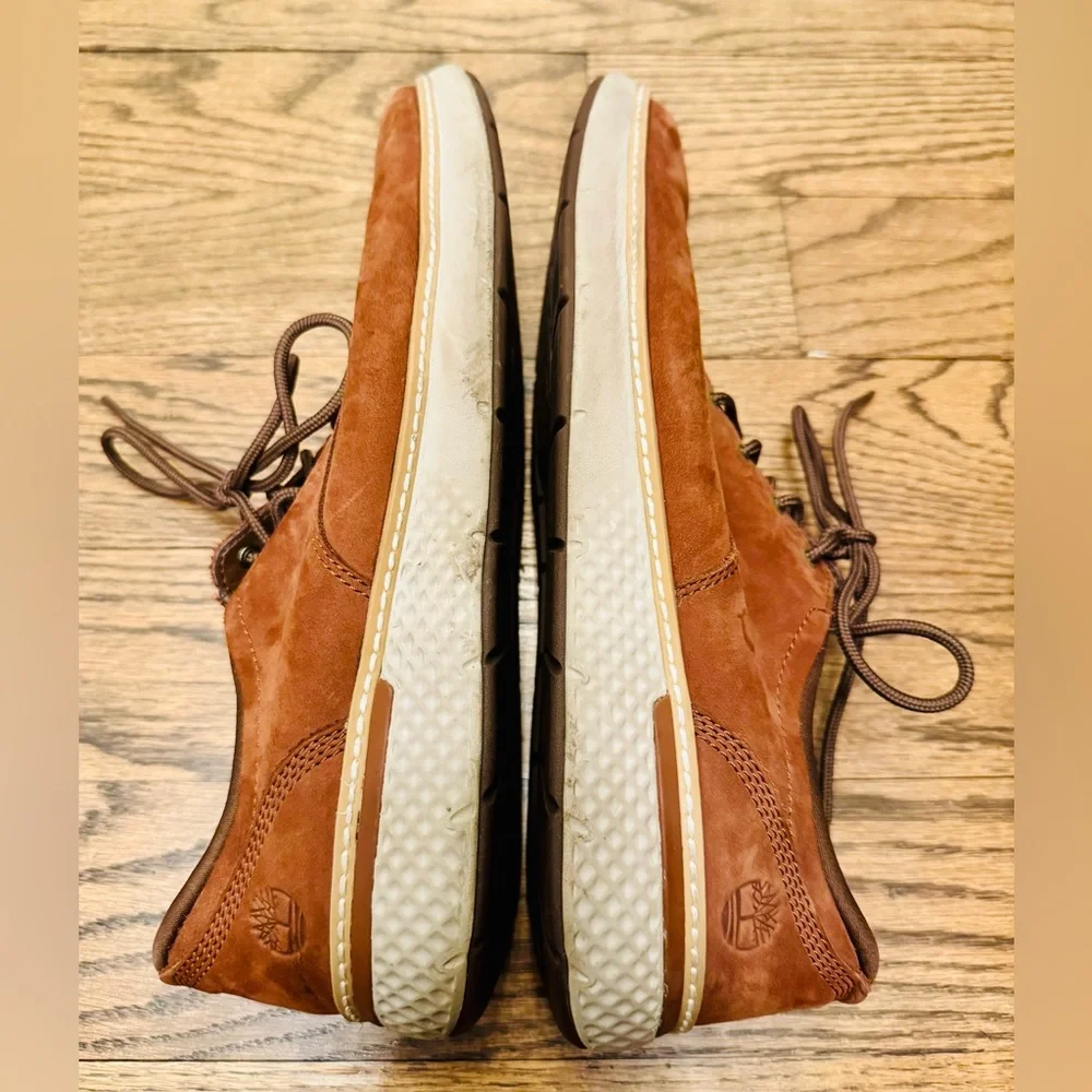 Timberland A1TSH Brown Leather Oxfords Mens 10 AeroCore